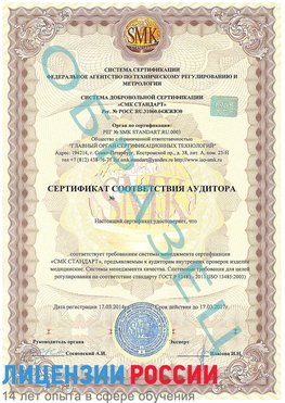 Образец сертификата соответствия аудитора Карабаш Сертификат ISO 13485